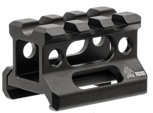 UTG Pro Super Slim Picatinny Riser Mount 0.83in Height 3 Slots Black