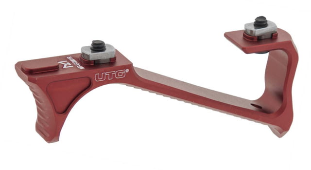 Leapers UTG Ultra Slim Angled Foregrip M-LOK Matte Red - Leapers Utg