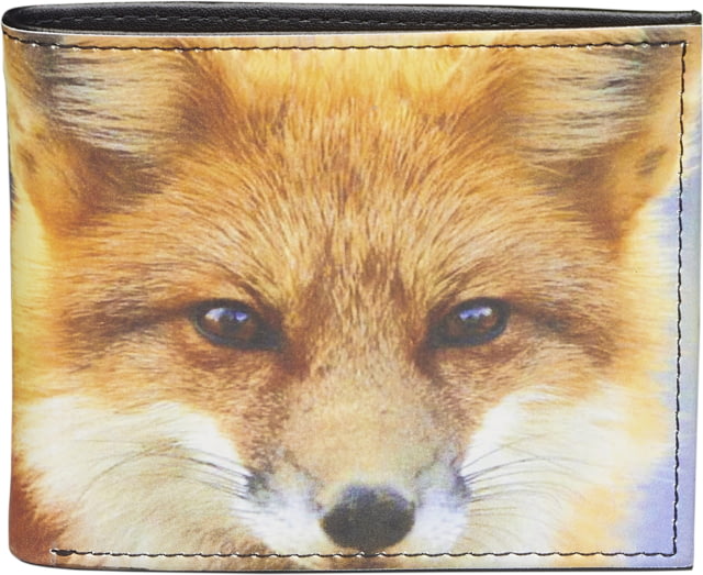 Leather Collections Bifold Wallet Animal Eyes Black w/Fox Eyes - Leather Collections