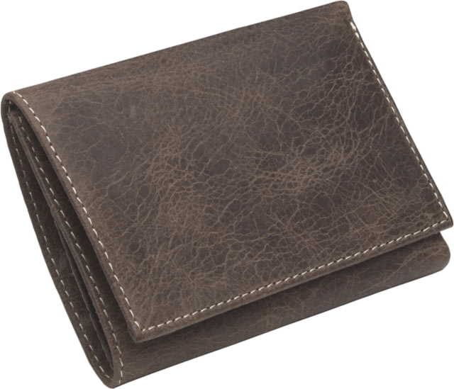 Leather Collections Trifold Vintage Wallet w/RFID Lining Brown Distressed - Leather Collections