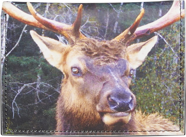 Leather Collections Trifold Wallet Animal Eyes Black w/Elk Eyes - Leather Collections