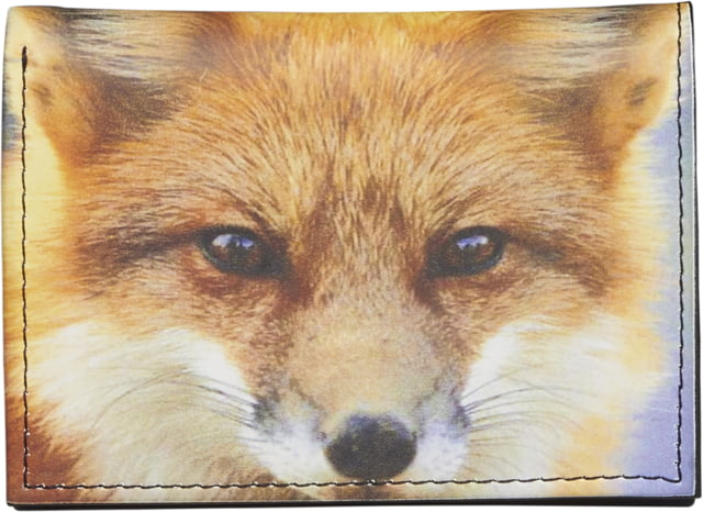 Leather Collections Trifold Wallet Animal Eyes Black w/Fox Eyes - Leather Collections
