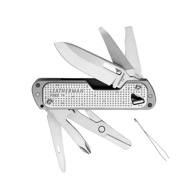 Leatherman FREE T4 Multi-Tools 12 Tools Stainless Steel 037447006746 - Leatherman
