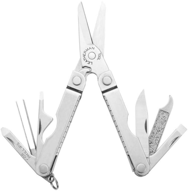 Leatherman Micra Multi-Tool 1.6in 420HC Stainless Steel Blade Stainless Steel Handle