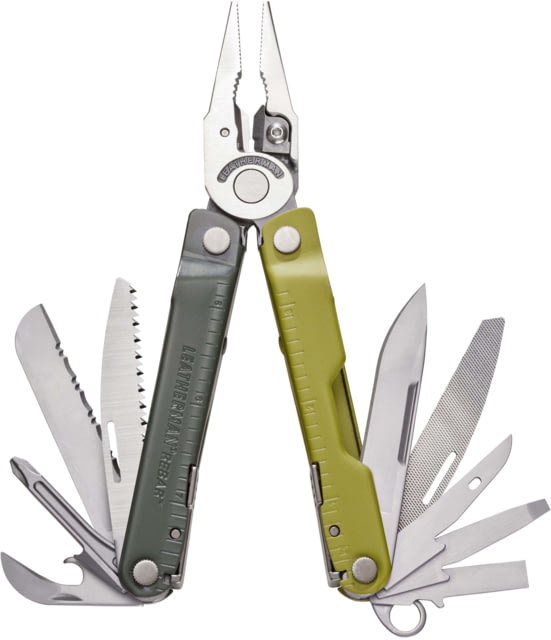 Leatherman Rebar Multi-Tool 2.9in 420HC Stainless Steel Blade Mossy Slate Stainless Steel Handle