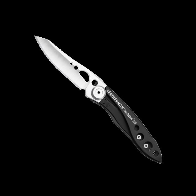 Leatherman Skeletool KB Folding Knife w/ BottleClip 2.6in 420HC Stainless Steel Blade Black Aluminum Handle