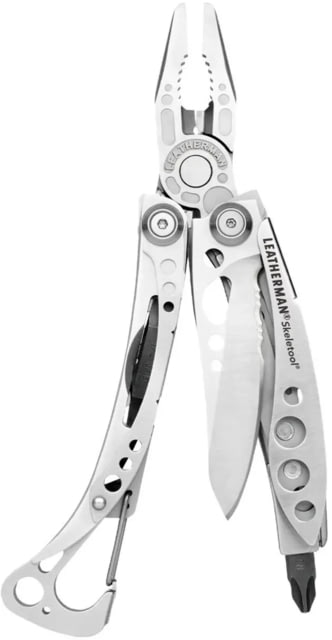 Leatherman Skeletool Multi-Tool 2.6in 420HC Stainless Steel Clip Point Blade Stainless Steel Handle