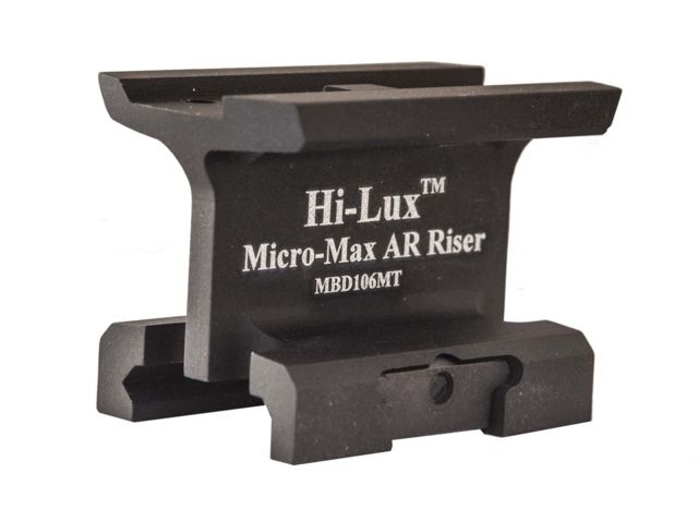Hi-Lux Optics Micro-Max AR Riser Mount Matte Black Small LW-RD - Hi-Lux Optics