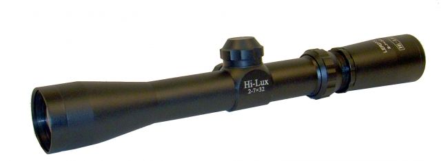 Hi-Lux Optics Long Eye Relief 2-7X32 Rifle Scope 1in Main Tube Duplex Reticle Matte Black Small - Hi-Lux Optics