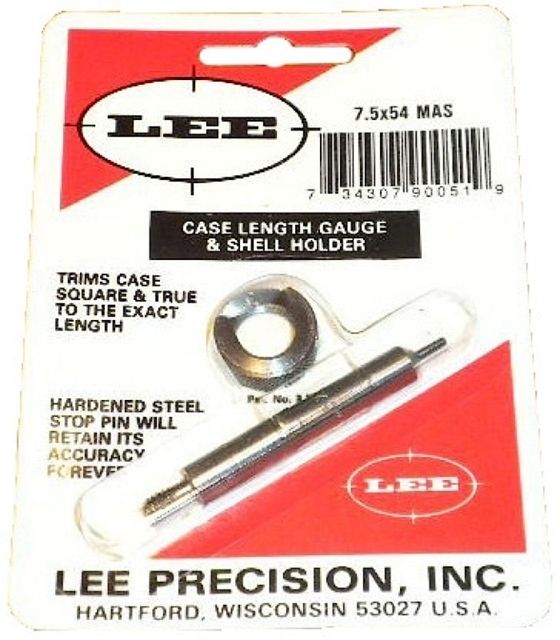 Lee 7.5x54 Mas Case Length Gauge And Shell Holder