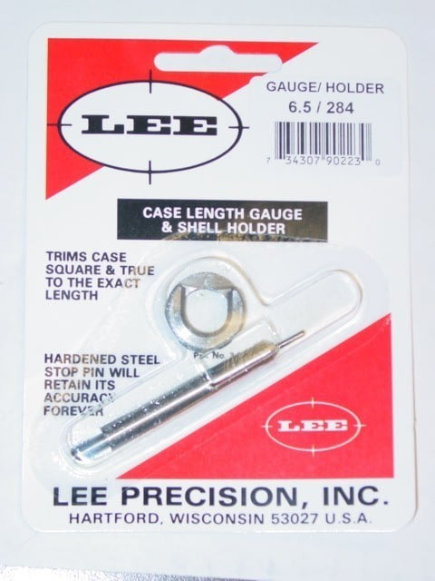Lee Case Length Gage and Shell Holder 6.5/284W LEE
