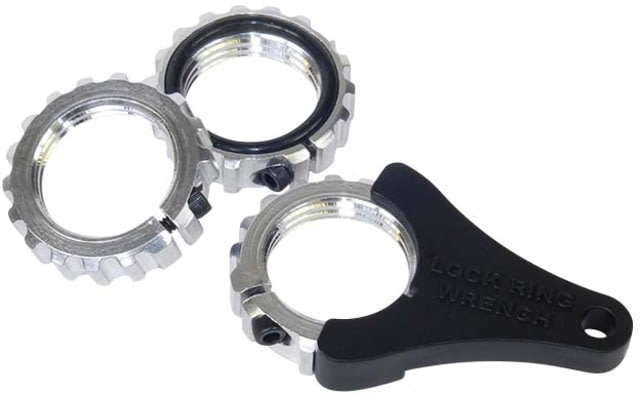 Lee Ultimate Spline Drive Lock Rings Pack of 3 Silver Aluminum