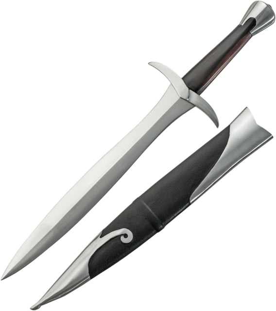 Legacy Arms Halfling Short Sword 15" 5160 high carbon steel blade Madagascar Ebony hardwood handle with polished fin - Legacy Arms