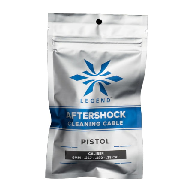 Legend Outdoor Gear Aftershock Cleaning Cable Fits 9MM/357/38 Caliber Pistols Green and Black - Legend Outdoor Gear