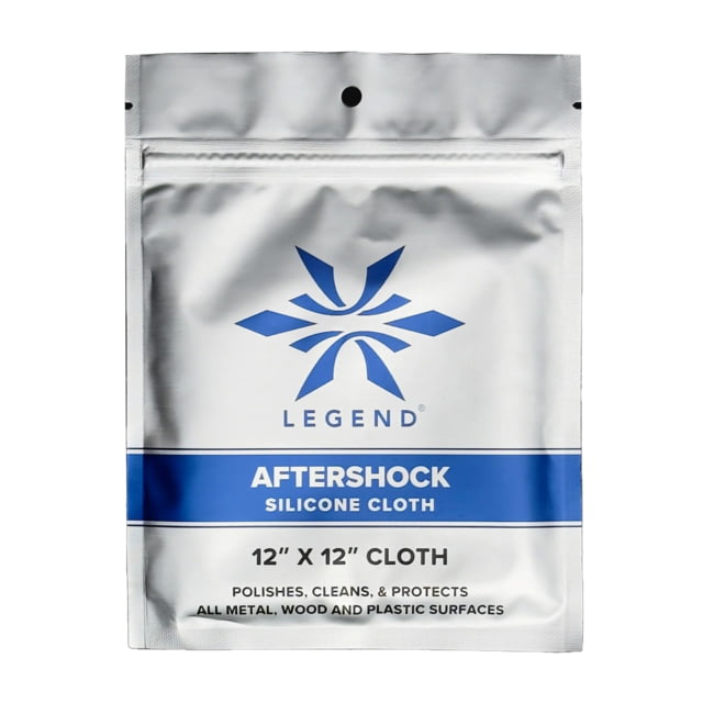 Legend Outdoor Gear Aftershock Silicon Cloth 100percent Cotton Flannel 12"x12" Black - Legend Outdoor Gear