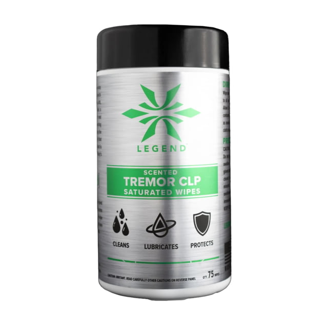 Legend Outdoor Gear Tremor Scented CLP Lubricating Wipes 75 Count of Saturated Wipes - Legend Outdoor Gear