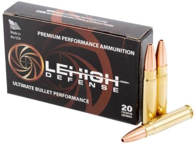 Lehigh Defense 300 HAM'R 125 Grain Maximum Expansion Brass Rifle Ammo 20 Rounds 2400 Velocity - Lehigh Defense