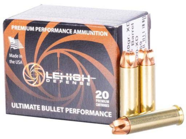 igh Defense .357 Magnum 120 Grain Extreme Defense Brass Pistol 20 Rounds Ammo