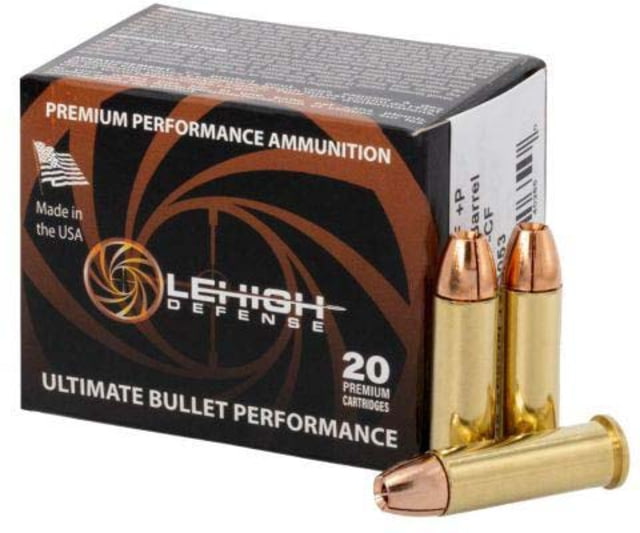 igh Defense .38 Special 125 Grain Controlled Fracturing Brass Pistol 20 Rounds Ammo