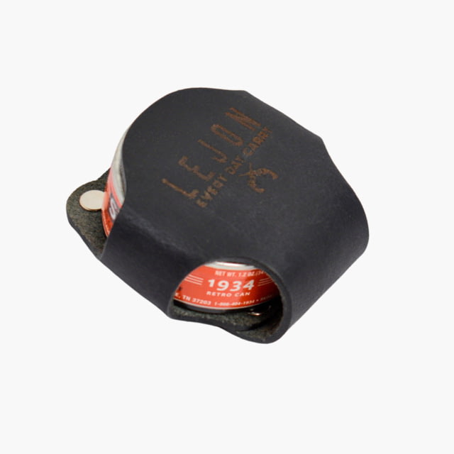 Lejon Dip Can Leather Holster Black