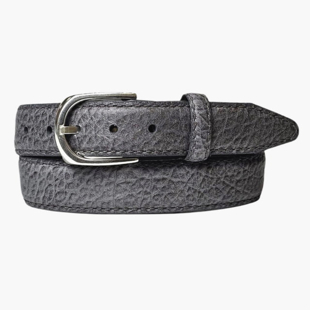 Lejon Pinnacle Leather Belt - Men's Grey 34