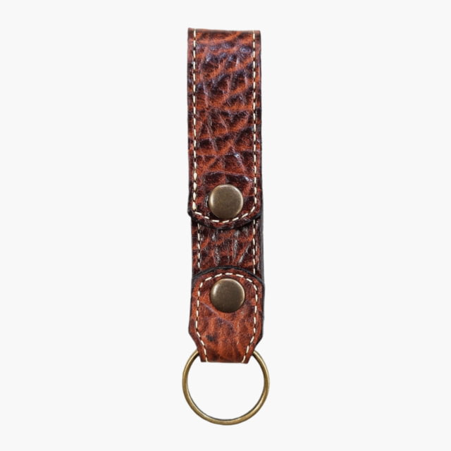 Lejon Snap Leather Keychain Peanut