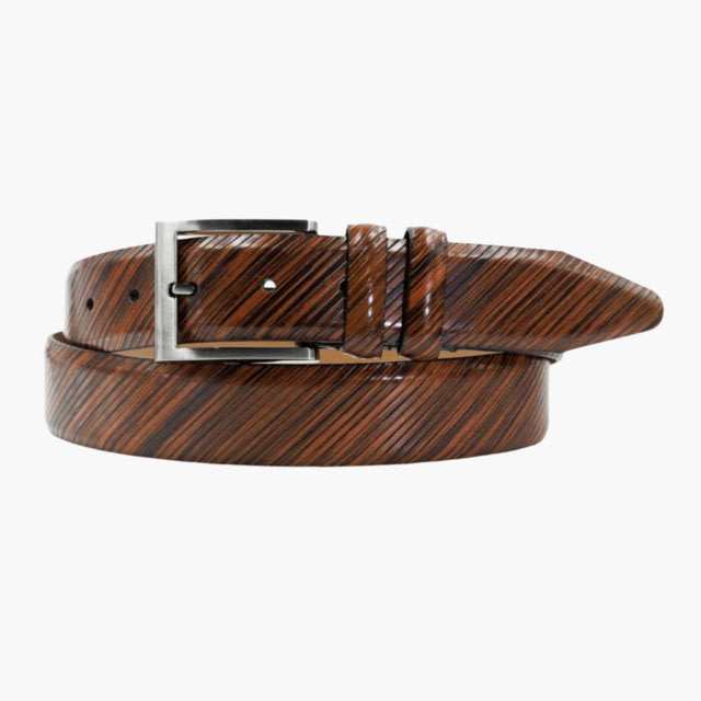 Lejon The Beveled Edge Leather Belt - Men's Brown 34