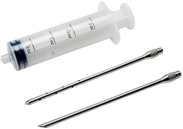 LEM Products 2oz Plastic Injector with 2 needles, Clear Injector, Stainless Needles, 388 by USA LEM Products Outdoor Cooking Accessories