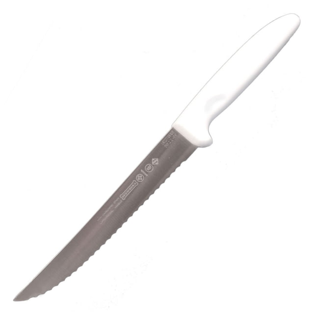 LEM Products Mundial 6in Serrated All Purpose Knife High-Carbon Stain Free Steel Blade Polypropylene Black Handle - Lem Products