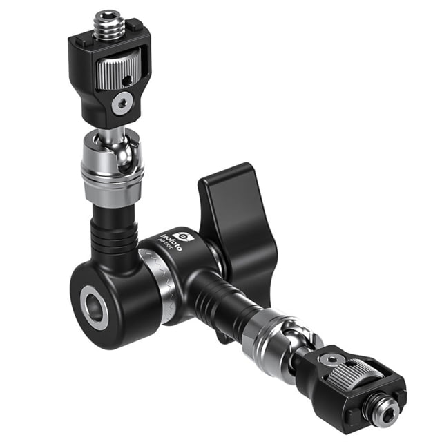 Open Box Dealer Demo Leofoto AM-5 Kit Versa Magic Arm ''Heavy-Duty'' w/Anti-Twist Adapter 1/4th Mounting Screws Black AM-5-KIT
