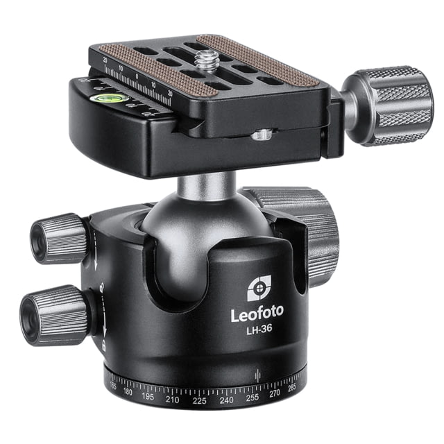 Leofoto  Low Profile Ball Head & QR Plate Arca Black - Leofoto