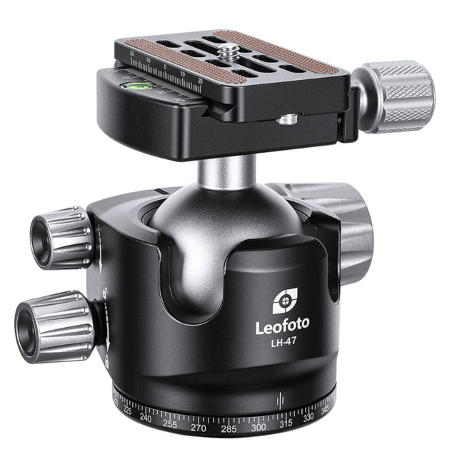Leofoto  Series Low Profile Ball Head & QR Plate Arca Black - Leofoto