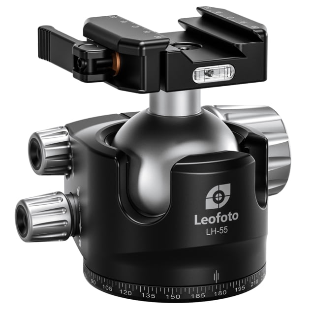 Leofoto  Lever-Release Hybrid Clamp Ball Head Arca Black - Leofoto