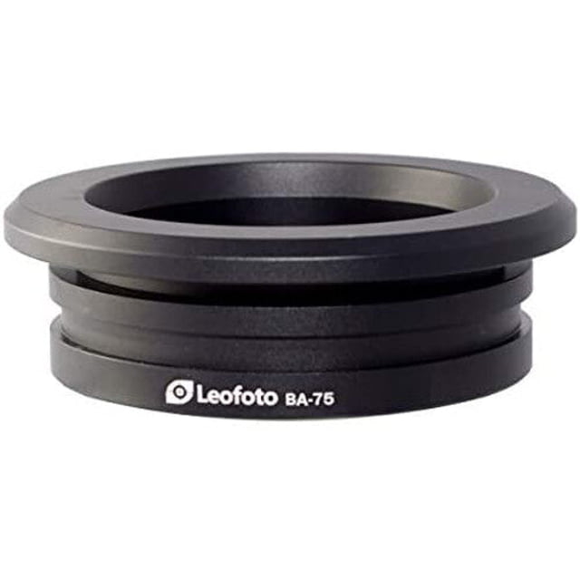 Leofoto LN-364C LM-3xxC  75mm Half-Bowl Video Head Adapter Black - Leofoto