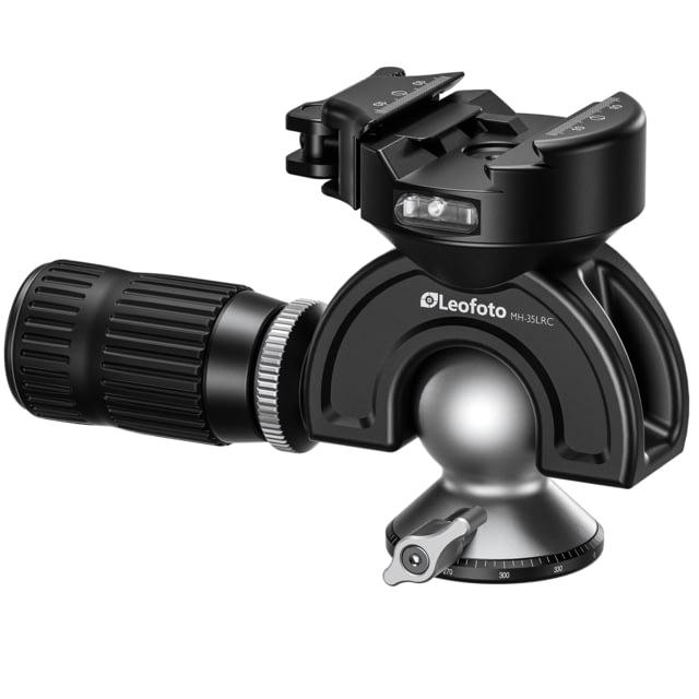 Leofoto Lever-Release Hybrid Clamp Panning Dynamic Head /w Handlebar Control Arca/Picatinny Black