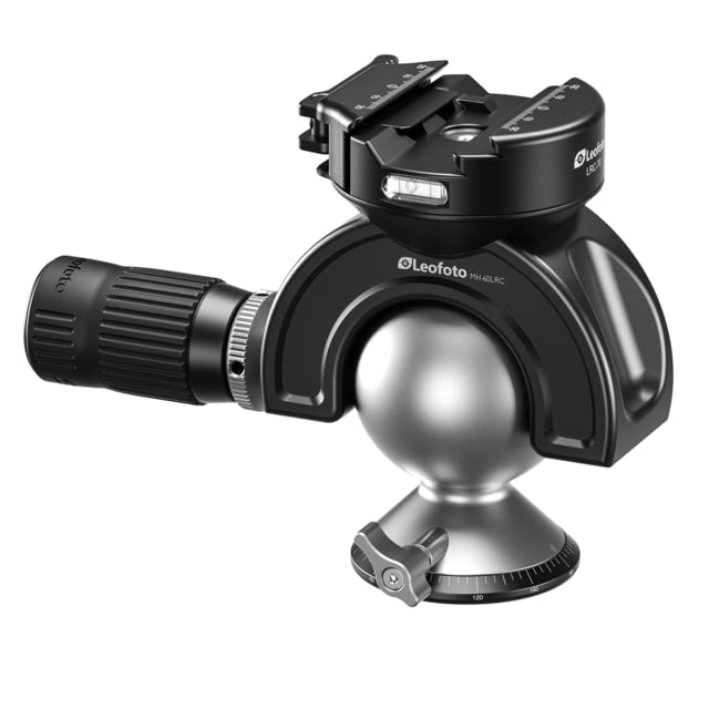 Leofoto Lever-Release Hybrid Clamp Panning Dynamic Head /w Handlebar Control Arca/Picatinny Black