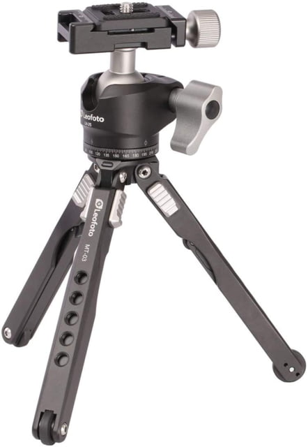 Leofoto MT-03/LH-25 Mini Tripod w/ Mini Ball Head Kit and Bag Black