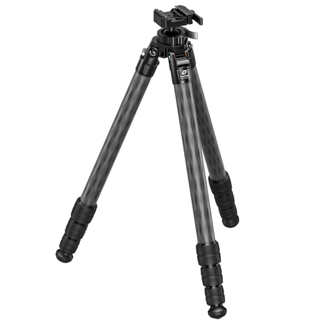 Leofoto  Outdoors Tripod w/ Integrated Lever-Control Ballhead&Lever-Release Clamp Black - Leofoto