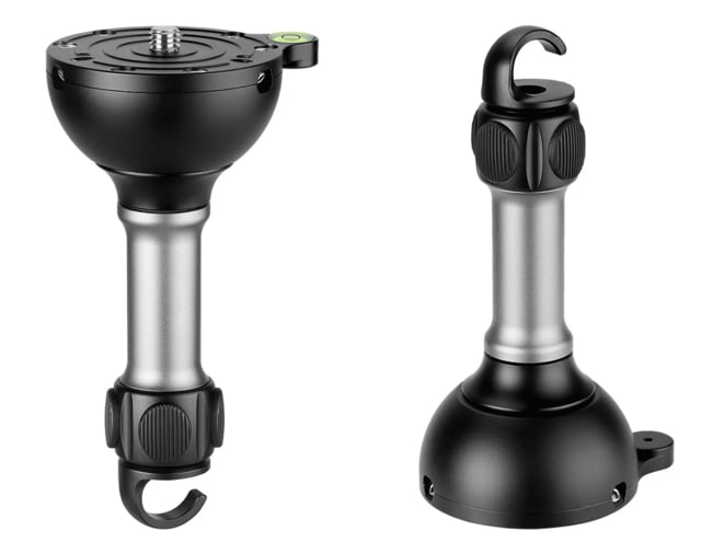 Leofoto Leveling Base w/ Handle for 75mm Bowl - 3/8'' Black