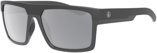 Leupold Open Box Dealer Demo Leupold Becnara Sunglasses Matte Black/Gloss Black Frame Square Shadow Gray Flash Lens Polarized Regular-Wide - $149.49 at Optics Planet