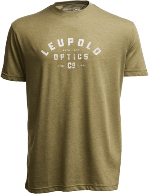 Leupold Distressed Badge Graphic T-Shirt Medium Light Olive
