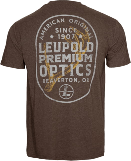 Leupold Leupold Antler Stamp Tee - Men's Brown Heather XXL - $25.49 at Optics Planet