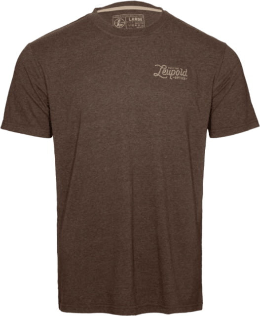 Leupold Leupold Optics Rope Script Tee - Men's Brown Heather L - $22.99 at Optics Planet