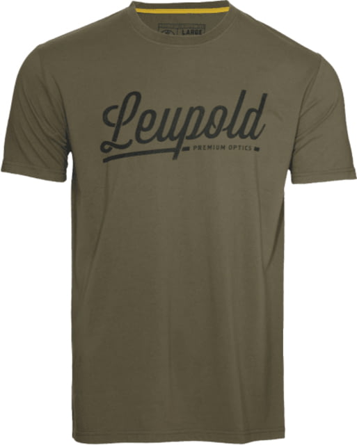 Leupold Leupold Script Line Tee - Men's Light Olive M - $22.99 at Optics Planet