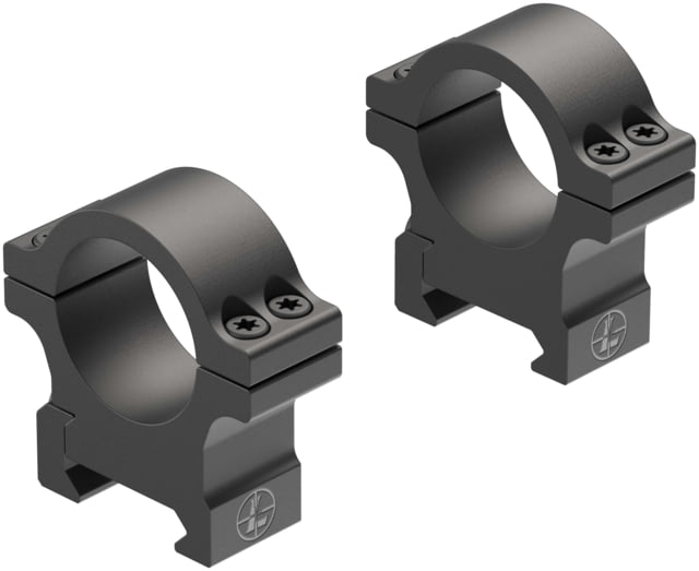 Leupold Open Range Cross-Slot Rings 1in Medium Matte Black