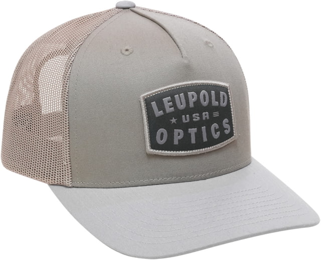 Leupold USA Trucker Hat - Men's Khaki/Gray One Size