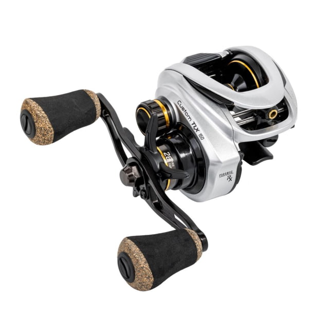 Lew's Custom TLX Baitcast Fishing Reel 7.5/1 Right Hand Silver/Black 150