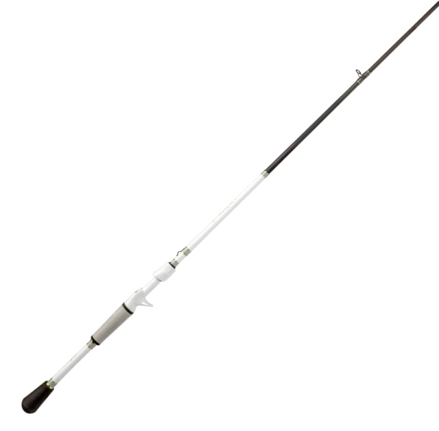 Lew's MACH 1 Casting Rod 7ft 2-PC IM7 Graphite Rod w/ Medium and Moderate-Fast Winn Dri-Tac Split-Grip Graphite Skeletal Reel Seat White/Black/Green