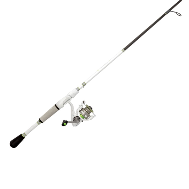 Lew's MACH 1 Spinning Reel and Rod Combo 7ft 1-PC IM7 Graphite Rod Light Fast SZ 100 Reel 9+1 Bearings 5.2-1 Ratio White/Black/Gray/Green