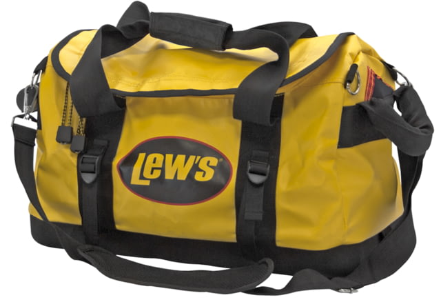 Lew's Boat Bag Water Resistant Molded Bottom EVA Handles Zippered Pockets 18in Yellow - Lew's
